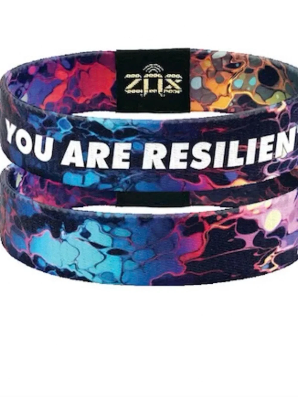 ZOX 'You Are Resilient' Reversible Bracelet - Purple & Blue